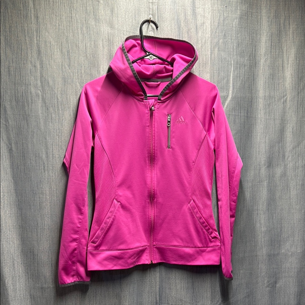 Adidas Women's Pink Hoodie size medium
